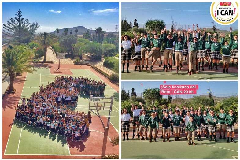 Alumnos del Colegio Enrique de Ossó que participan en el festival (Foto TA)